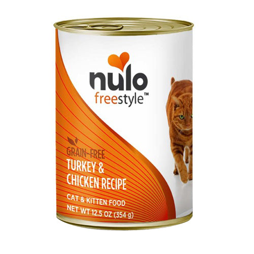 Nulo Freestyle Grain-Free Pate Wet Cat Food Turkey & Chicken, 12Each/12.5 Oz, 12 Pack (Count of 12) by Nulo peta2z