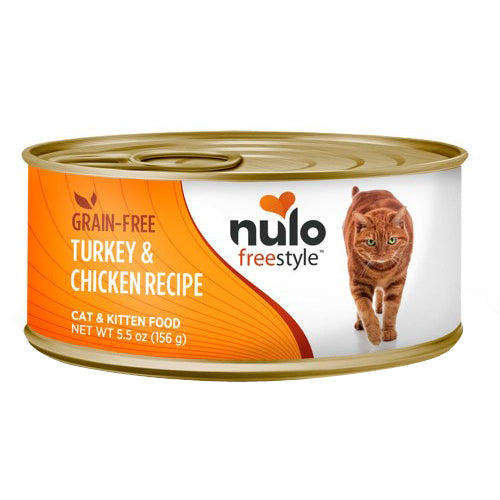 Nulo Freestyle Grain-Free Pate Wet Cat Food Turkey & Chicken, 24Each/5.5 Oz, 24 Pack (Count of 24) by Nulo peta2z