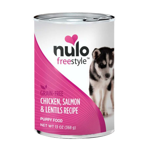 Nulo Freestyle Grain Free Puppy Wet Dog Food Chicken Salmon Lentil, 12Each/13 Oz, 12 Pack (Count of 12) by Nulo peta2z