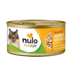 Nulo Freestyle Grain-Free Shredded Wet Cat Food Shredded Chicken & Duck, 24Each/3 Oz, 24 Pack (Count of 24) by Nulo peta2z