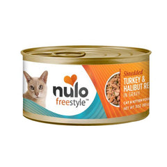 Nulo Freestyle Grain-Free Shredded Wet Cat Food Shredded Turkey & Halibut, 24Each/3 Oz, 24 Pack (Count of 24) by Nulo peta2z