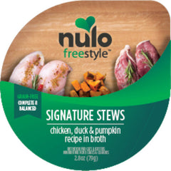 Nulo Freestyle Signature Stews Grain-Free Wet Cat Food Chicken, Duck & Pumpkin, 24Each/2.8 Oz (Count of 24) by Nulo peta2z