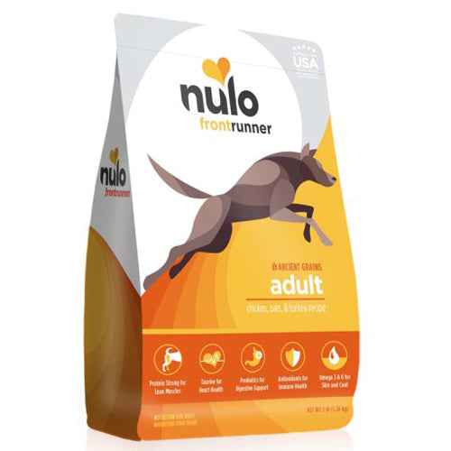 Nulo Frontrunner Dry Dog Food Chicken, Oats & Turkey, 1 Each/11 lb by Nulo peta2z