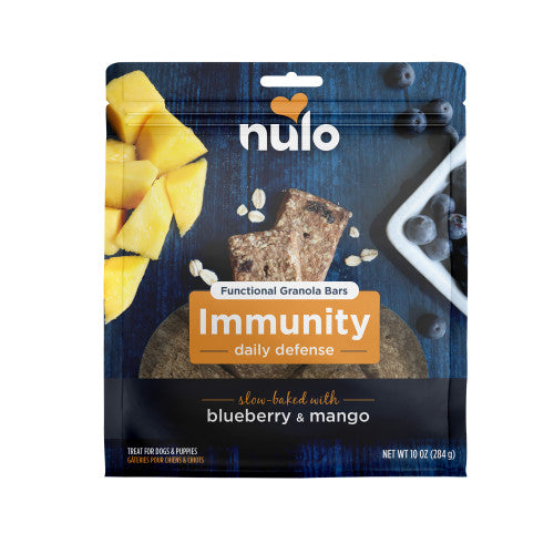 Nulo Functional Granola Bar Immunity Daily Defense Dog Treats Blueberry & Mango, 1 Each/10 Oz by Nulo peta2z