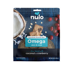 Nulo Functional Granola Bar Omega Skin & Coat Dog Treats Coconut & Cranberry, 1 Each/10 Oz by Nulo peta2z