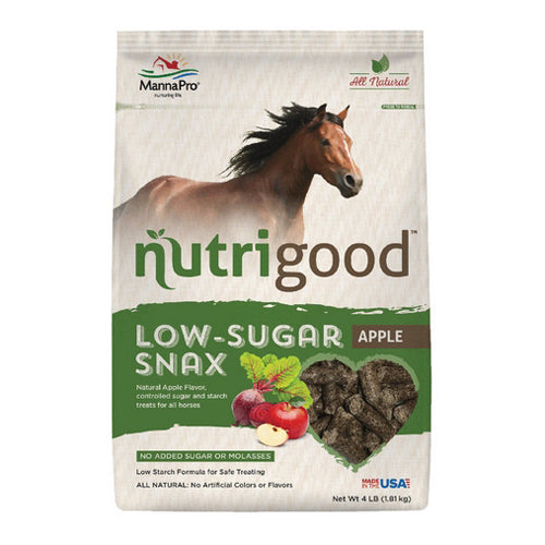 Nutrigood Low-Sugar Snax for HorsesApple 4 Lbs by Manna Pro peta2z