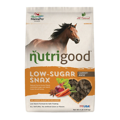 Nutrigood Low-Sugar Snax for HorsesCarrot-Anise 4 Lbs by Manna Pro peta2z