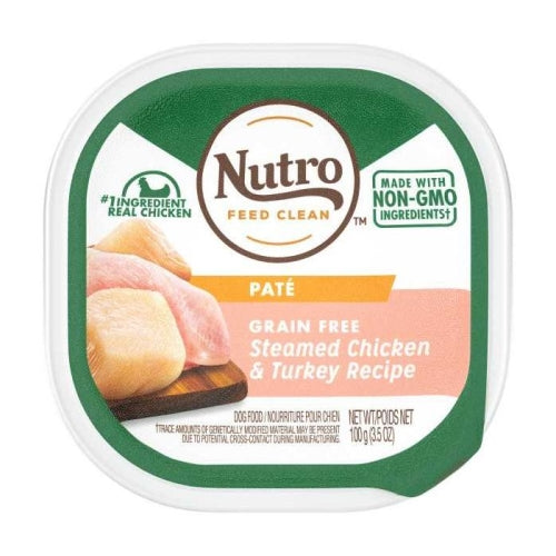 Nutro Grain Free Steamed Chicken & Turkey Loaf 3.5 Oz (Case of 24) by Nutro Products, Inc. peta2z