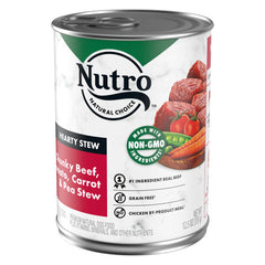 Nutro Products Natural Choice Hearty Stew Wet Dog Food Chunky Beef, Tomato, Carrot & Pea Stew, 12Each/12.5 Oz (Count of 12) by San Francisco Bay Brand peta2z