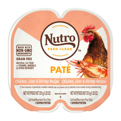 Nutro Products Perfect Portions Grain Free Cat Food Chicken, Liver & Shrimp, 24Each/2.6 Oz, 24 Pack (Count of 24) by San Francisco Bay Brand peta2z