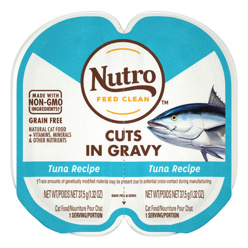 Nutro Products Perfect Portions Grain Free Cuts in Gravy Adult Wet Cat Food Tuna, 24Each/2.6 Oz, 24 Pack (Count of 24) by San Francisco Bay Brand peta2z