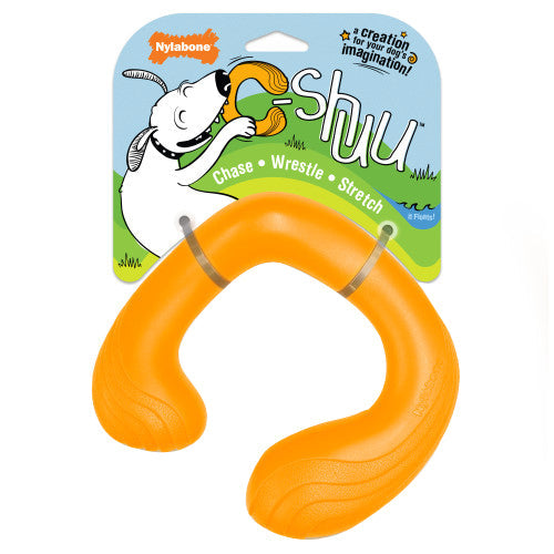 Nylabone C-Shuu Interactive Dog Toy for Dog Enrichment – Lightweight Squishy Dog Chase Toy for Creat C-Shuu, 1 Each by Nylabone peta2z