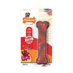 Nylabone Flavor Frenzy Power Chew Dog Toy Beef Jerky, 1 Each/Medium/Wolf (1 Count) by Nylabone peta2z