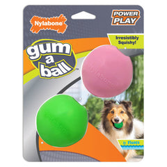 Nylabone Power Play Gum-a-Ball toy for Dogs Gum-a-Ball, 1 Each/One Size (2 Count) by Nylabone peta2z