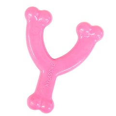 Nylabone Puppy Chew Toy Wishbone Puppy Pink Original, Chicken, 1 Each/XS/Petite (1 Count) by Nylabone peta2z