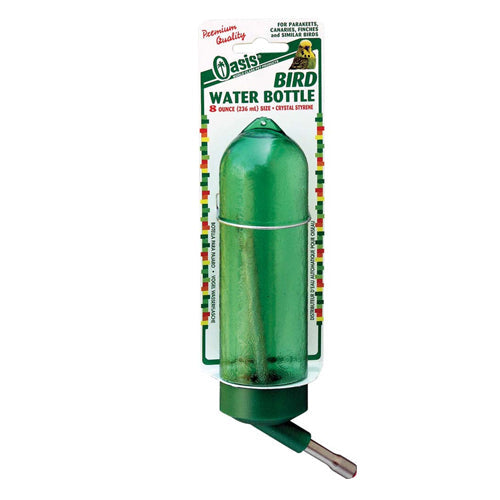 Oasis Bird Water Bottle Green, 1 Each/8 Oz by San Francisco Bay Brand peta2z