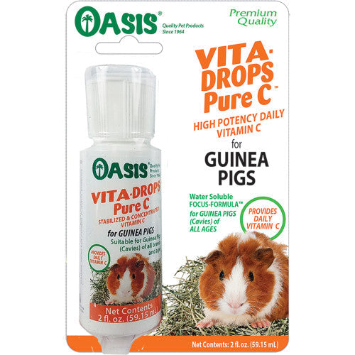 Oasis Vita-Drops Pure Vitamin C for Guinea Pigs 1 Each/2 Oz by San Francisco Bay Brand peta2z