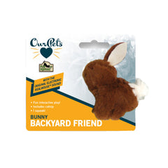 OurPets Play-N-Squeak Backyard Bunny Catnip Toy Brown, 1 Each by OurPets peta2z