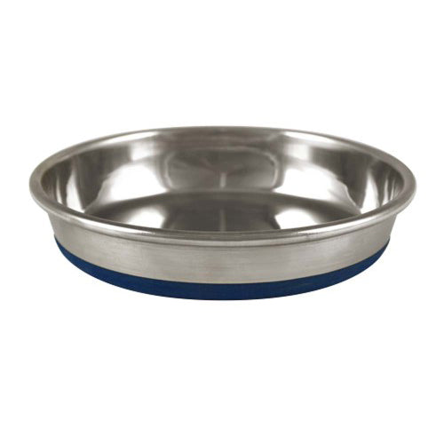 OurPets Premium Rubber Bonded Stainless Steel Cat Bowl Silver, 1 Each/12 Oz by OurPets peta2z