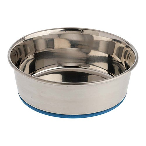 OurPets Rubber-Bonded Premium Stainless Steel Dog Bowl Silver, 1 Each by OurPets peta2z