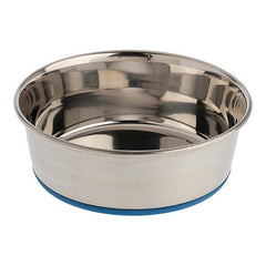 OurPets Rubber-Bonded Premium Stainless Steel Dog Bowl Silver, 1 Each by OurPets peta2z