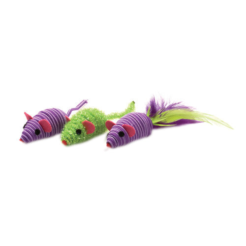 OurPets Three Twined Mice Catnip Toy Green, Purple, 1 Each/3 pk, Mass by OurPets peta2z