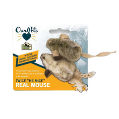 OurPets Twice the Mice Squeaking Mice Catnip Toy Brown, Mottled Tan, 1 Each/One Size, 2 Pack by OurPets peta2z