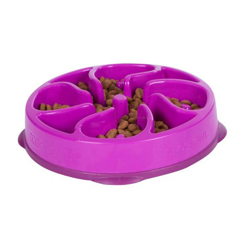 Outward Hound Fun Feeder Slo-Dog Bowl Purple, 1 Each/Small by Outward Hound peta2z