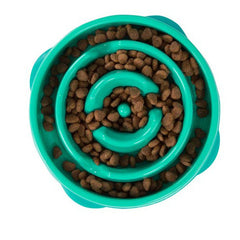 Outward Hound Fun Feeder Slo-Dog Bowl Turquoise, 1 Each/Mini by Outward Hound peta2z