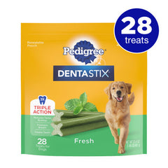 Pedigree DENTASTIX Dog Dental Treat Fresh, 1 Each/28Ct Resealable Pouch by Pedigree peta2z