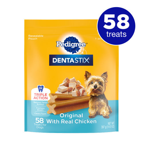 Pedigree DENTASTIX Dog Dental Treat Original w/Real Chicken, 1 Each/58 Count by Pedigree peta2z