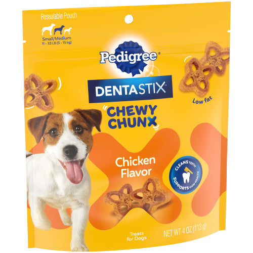 Pedigree Dentastix Chewy Chunx Dog Treat Chicken, 1 Each/4 Oz, SM/Medium by Pedigree peta2z