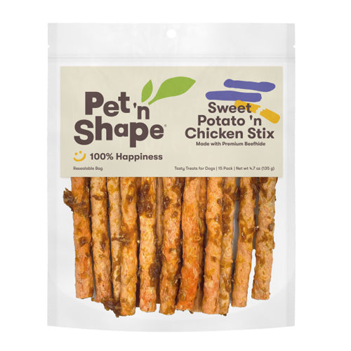 Pet 'N Shape Sweet Potato 'n Chicken Stix Dog Treat 1 Each/12 Oz by Pet 'n Shape peta2z