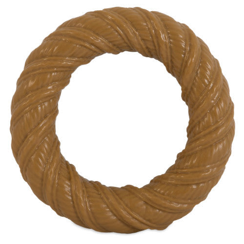 Pet Qwerks Barkbone Natural Instincts Nylon Chew Ring Dog Toy Peanut Butter, 1 Each/Medium by San Francisco Bay Brand peta2z