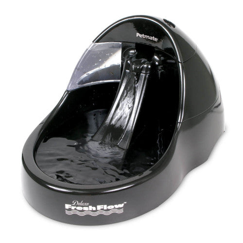 Petmate Deluxe Fresh Flow Pet Fountain Black, 1 Each/Large by Petmate peta2z