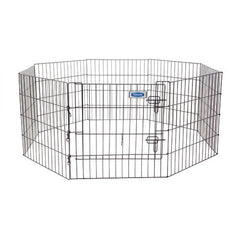 Petmate Exercise Pen with Door Black, 1 Each/24 in by Petmate peta2z