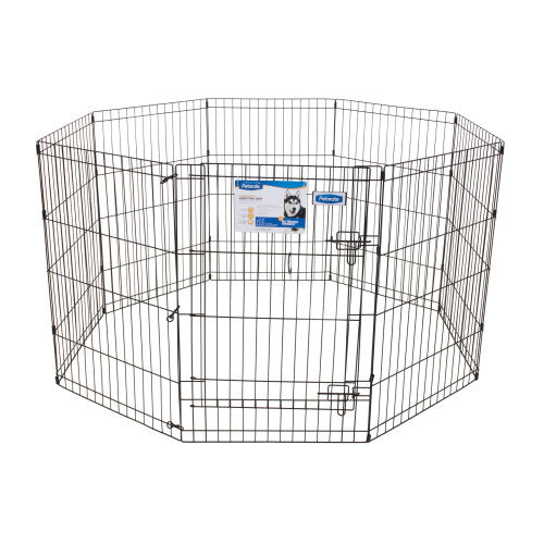 Petmate Exercise Pen with Door Black, 1 Each/36 in by Petmate peta2z