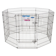 Petmate Exercise Pen with Door Black, 1 Each/42 in by Petmate peta2z