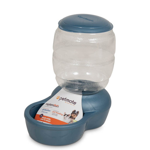 Petmate Replendish Feeder with Microban Pearl Peacock Blue, 1 Each/XXS by Petmate peta2z