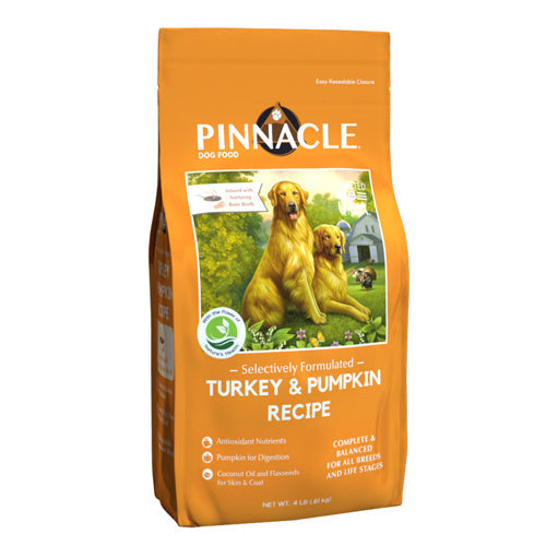 Pinnacle Pet Selectively Formulated Dry Dog Food Turkey & Pumpkin, 1 Each/4 lb by San Francisco Bay Brand peta2z