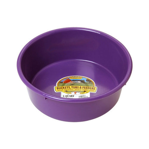 Plastic 5 Quart Utility Pan Purple 1 Count by Miller Little Giant peta2z