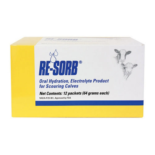 Re-Sorb Oral Hydration Calf Electrolyte - Carton 12 Packets by Zoetis peta2z