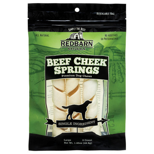 Redbarn Pet Products Beef Cheek Spring Dog Treat 1 Each/3 Pack by Redbarn Pet Products peta2z