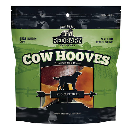 Redbarn Pet Products Cow Hooves Dog Chews 1 Each/4 in, 10 Pack by Redbarn Pet Products peta2z