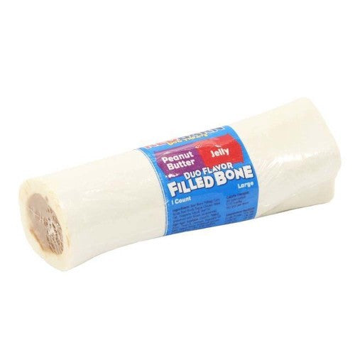 Redbarn Pet Products Duo Filled Bone Dog Treat Peanut Butter & Jelly, 1 Each/8 Oz, Large by Redbarn Pet Products peta2z