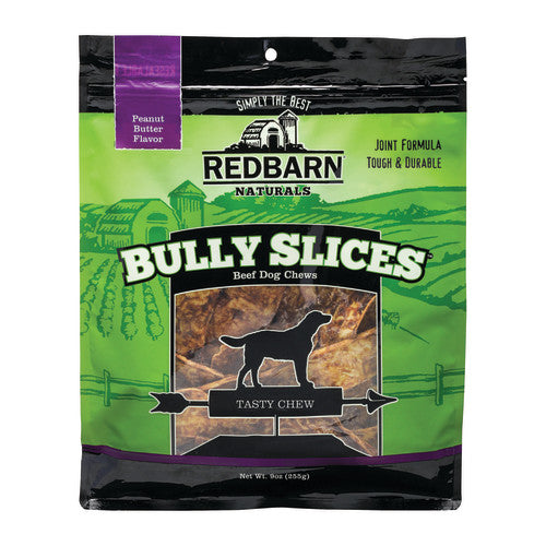 Redbarn Pet Products Natural Bully Slices Dog Treat Peanut Butter, 1 Each/9 Oz by Redbarn Pet Products peta2z