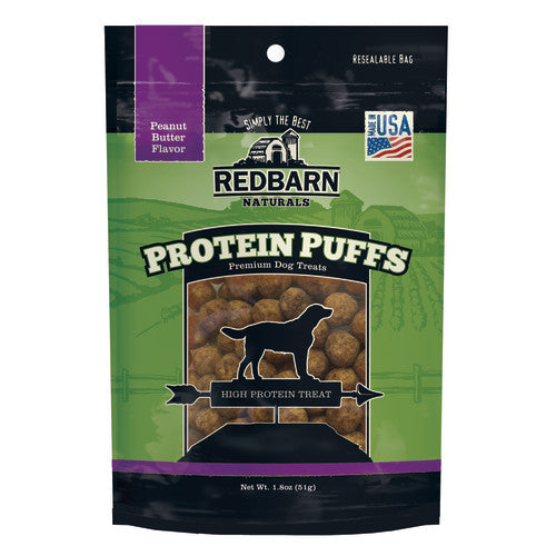 Redbarn Pet Products Protein Puffs Dog Treats Peanut Butter, 1 Each/1.8 Oz by Redbarn Pet Products peta2z