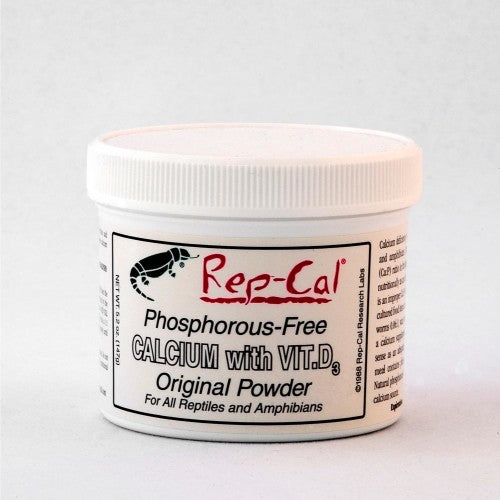 Rep-Cal Research Labs Phosphorous-Free Calcium with Vitamin D3 Original Powdered Supplement 1 Each/5.5 Oz by San Francisco Bay Brand peta2z