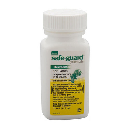 Safe-Guard Goat Dewormer Suspension 125 ML by Merck Animal Health peta2z