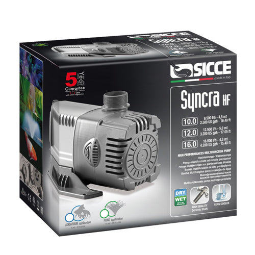 Sicce SYNCRA HF (High Flow) 12.0 Pump - 3200 GPH 1 Each by Sicce peta2z